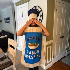Target Blue and Cream Ranch Dressing Costume